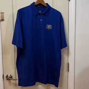 Nike Tiger Woods Collection Men's XL 65% Cotton 35% Polyester S/S Polo. Blue